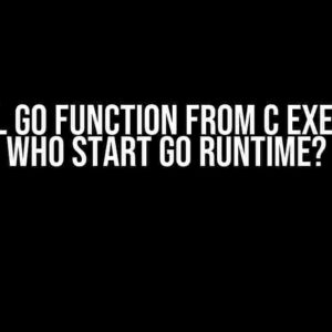 Cgo: Call Go Function from C Executable, Who Start Go Runtime?