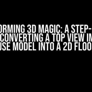 Transforming 3D Magic: A Step-by-Step Guide to Converting a Top View Image of a 3D House Model into a 2D Floor Plan